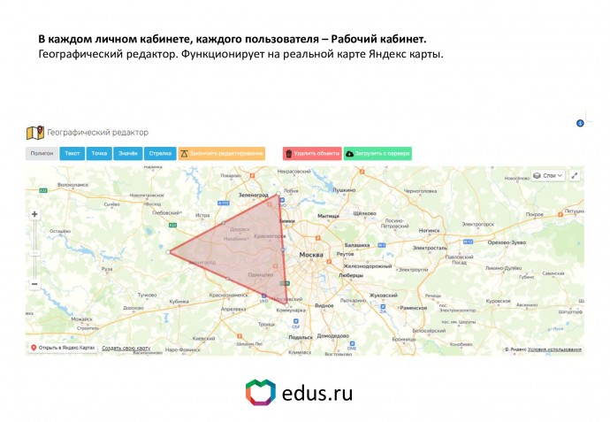 Географический редактор, лк всех пользователей